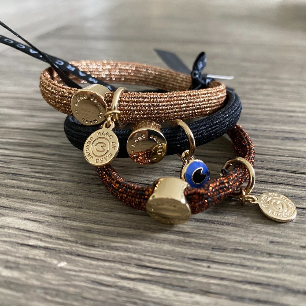 NWT Marc Jacobs bundle of 3 elastic style Bracelets